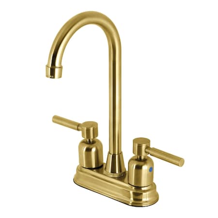 Kingston Brass KB8497DL Bar Faucet, Brushed Brass KB8497DL